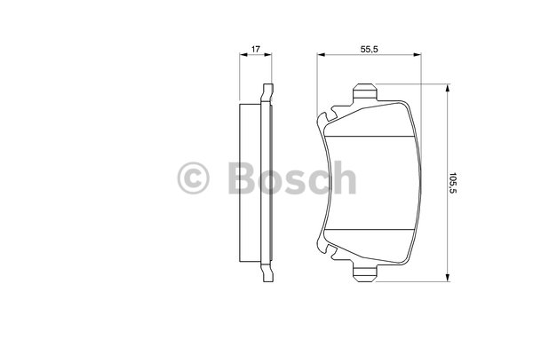 BOSCH Hátsó fékbetét 0986424796_BOSCH