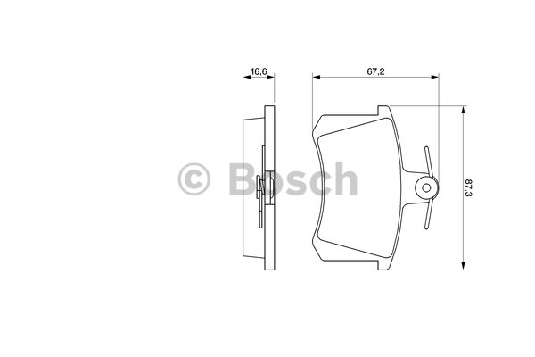 BOSCH Hátsó fékbetét 0986491441_BOSCH