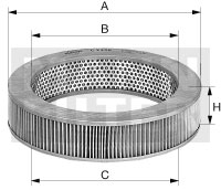 MANN-FILTER Levegőszűrő C2747_MANN