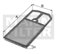 MANN-FILTER Levegőszűrő C3087_MANN