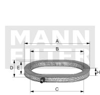 MANN-FILTER Levegőszűrő C54121_MANN