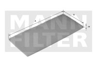 MANN-FILTER Pollenszűrő CU2603-10_MANN