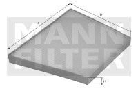 MANN-FILTER Pollenszűrő CUK3172/1_MANN