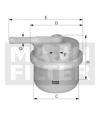 MANN-FILTER Üzemanyagszűrő WK42/82_MANN