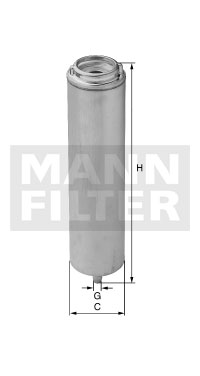 MANN-FILTER WK519_MANN Üzemanyagszűrő