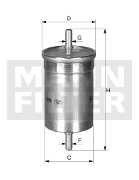 MANN-FILTER Üzemanyagszűrő WK612/1_MANN