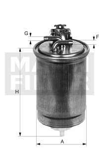 MANN-FILTER Üzemanyagszűrő WK823/3_MANN