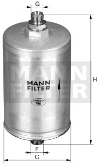 MANN-FILTER Üzemanyagszűrő WK830/11_MANN