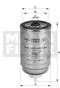 MANN-FILTER Üzemanyagszűrő WK842/22_MANN